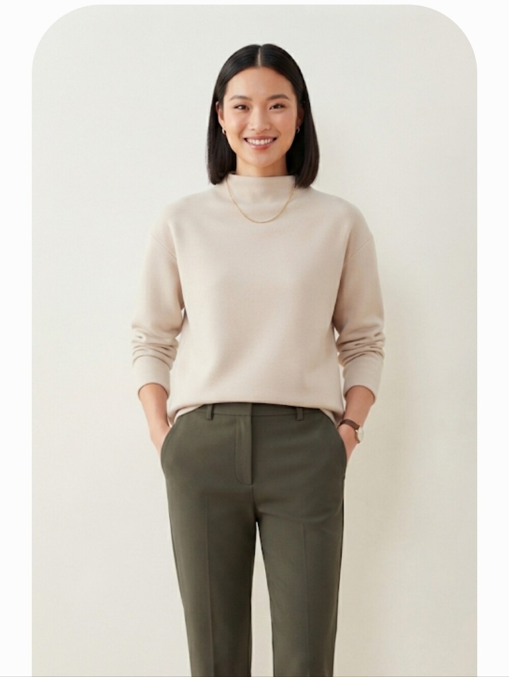The ADAY "Like a Boss" Pullover in cream‎ Top Size XL
